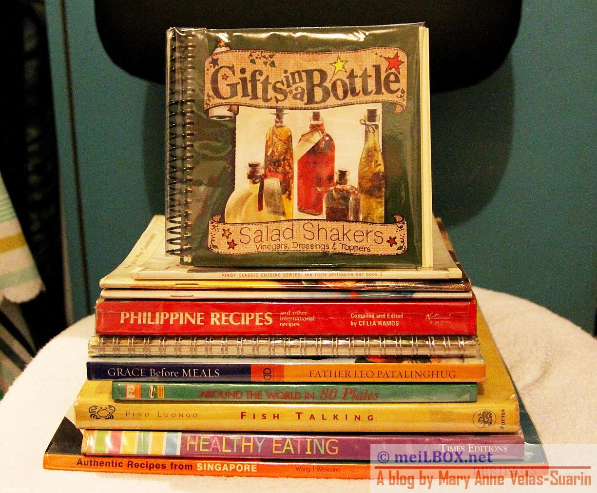 These are JR's favorite books! (Photo taken by Mary Anne Velas-Suarin)