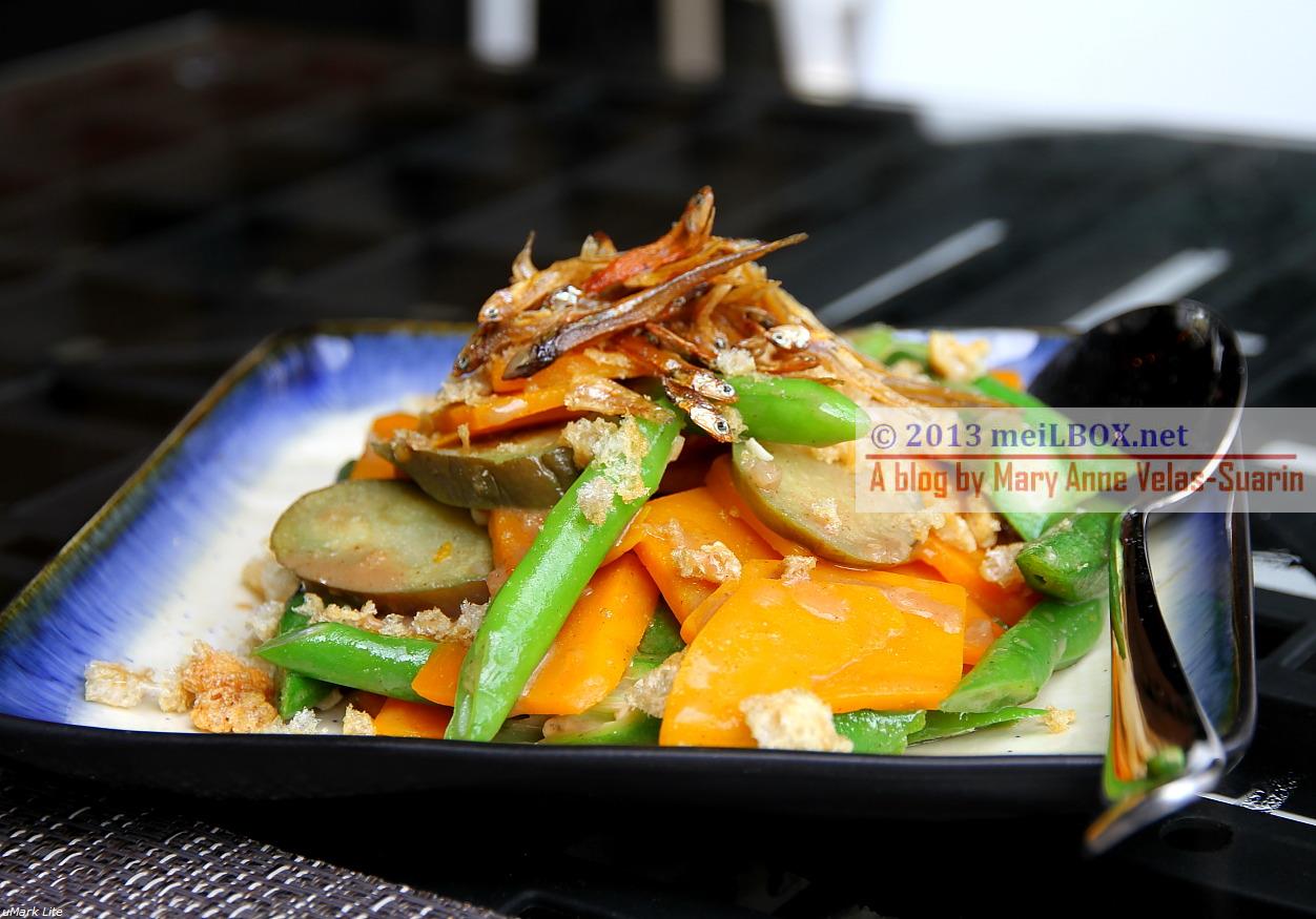 The 'pinakbet with a twist' at Tiagos. (Photo taken by Mary Anne Velas-Suarin)