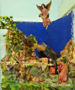 The Nativity Scene at the Saint Jude Thaddeus Quasi Parish [Image by M. Velas-Suarin]